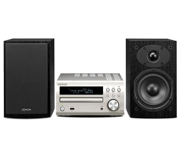 Wieża Denon RCD-M40DAB (srebrny) + SC-M40 (czarny)