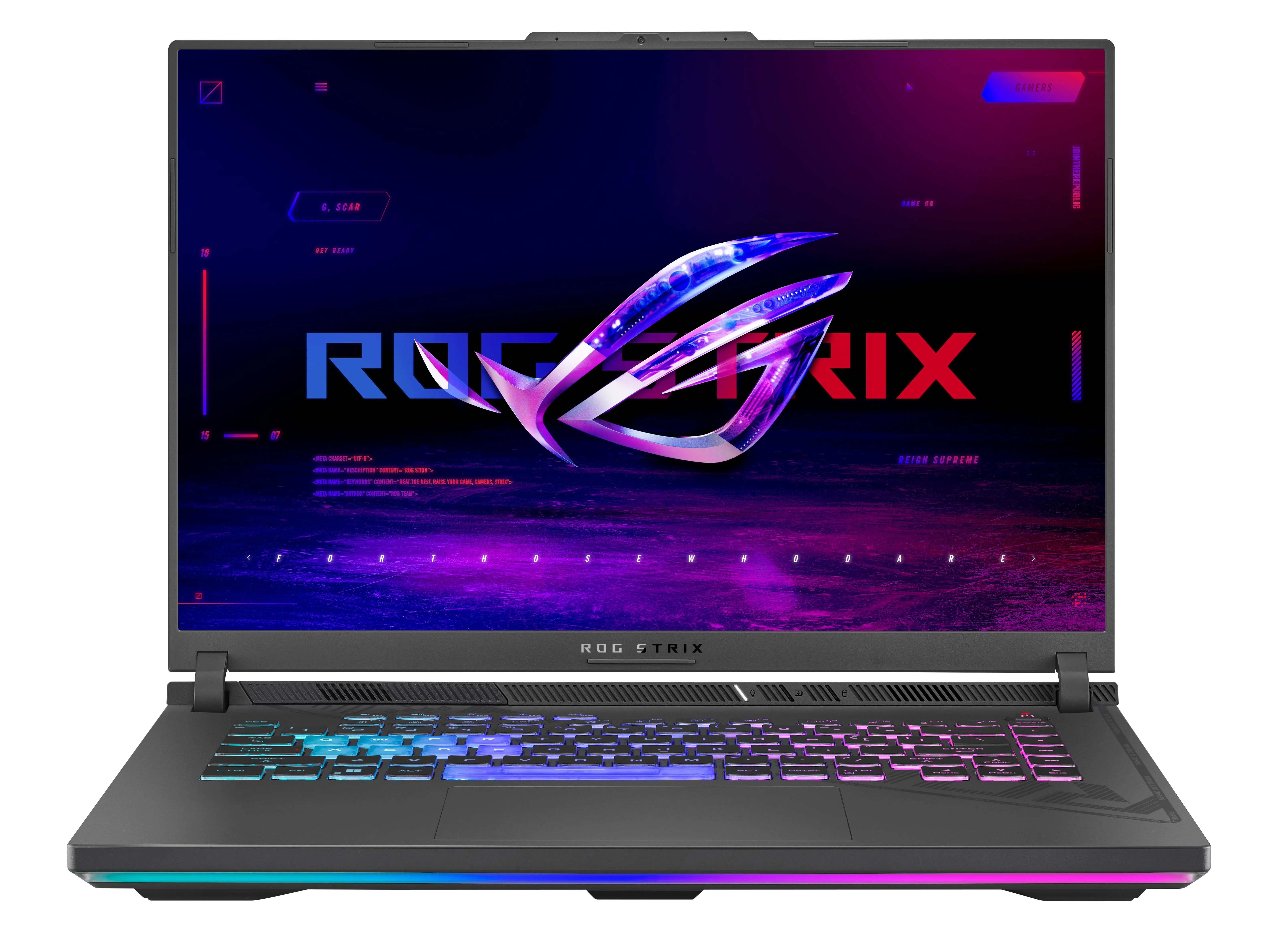 Laptop gamingowy ASUS ROG Strix G16 2023 G614JV-N4156 16" 240Hz i7-13650HX 16GB RAM 512GB Dysk SSD RTX4060 DLSS3 Szary