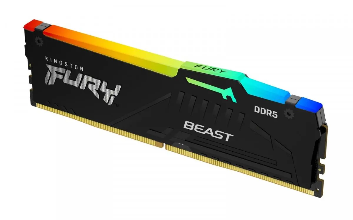Pamięć RAM Kingston FURY Beast RGB DDR5 64GB (2 x 32GB) 5200 CL40 Czarny