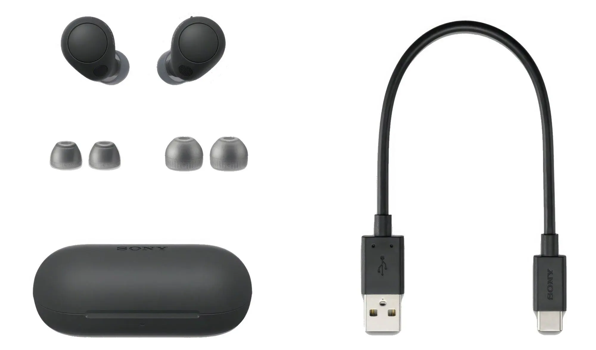 Słuchawki bezprzewodowe Sony WF-C700N ANC Dokanałowe Bluetooth 5.2 Czarny