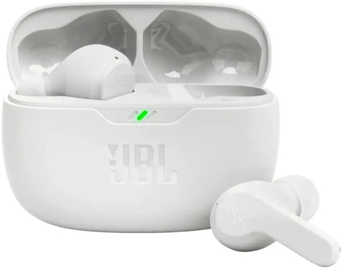 Słuchawki bezprzewodowe JBL Vibe Beam Dokanałowe Bluetooth 5.2 Biały
