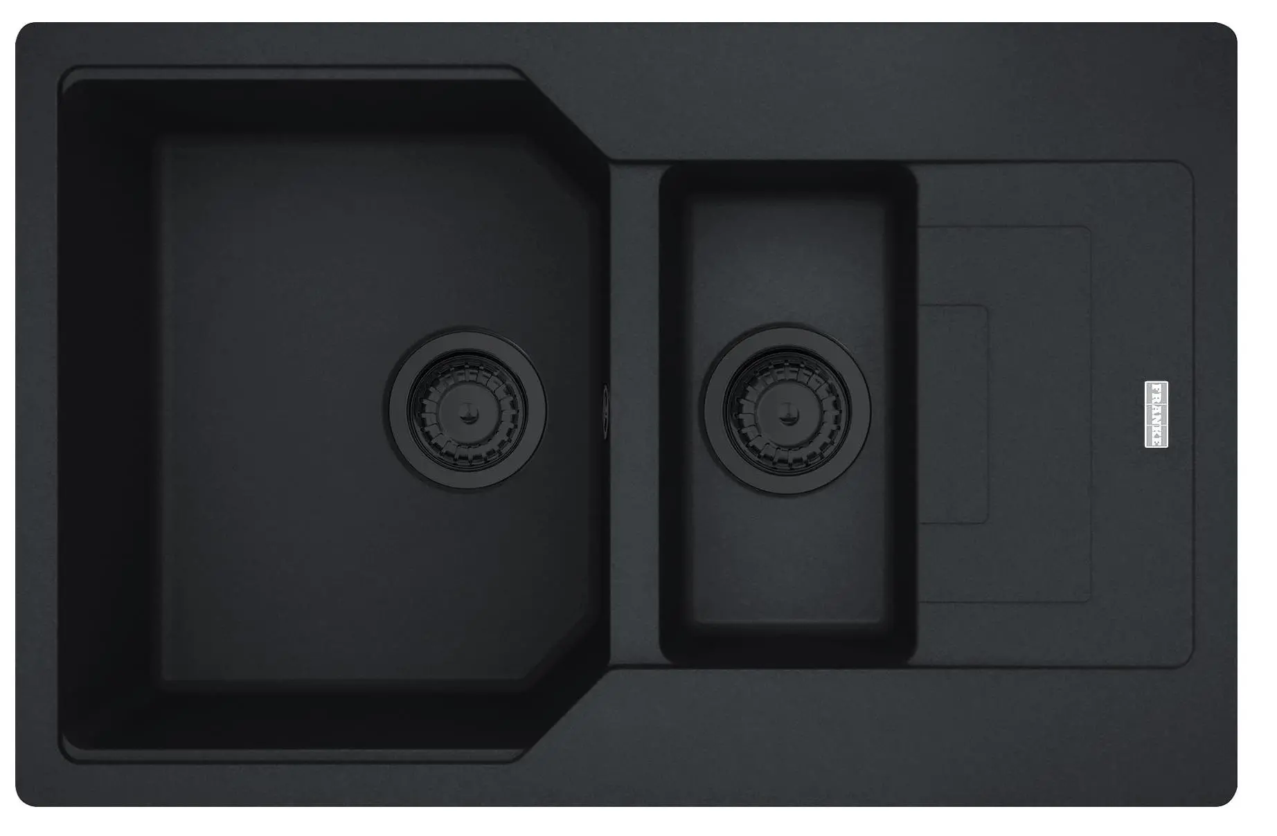 Zlewozmywak Franke Urban UBG 651-78 GSC Granitowy Czarny mat
