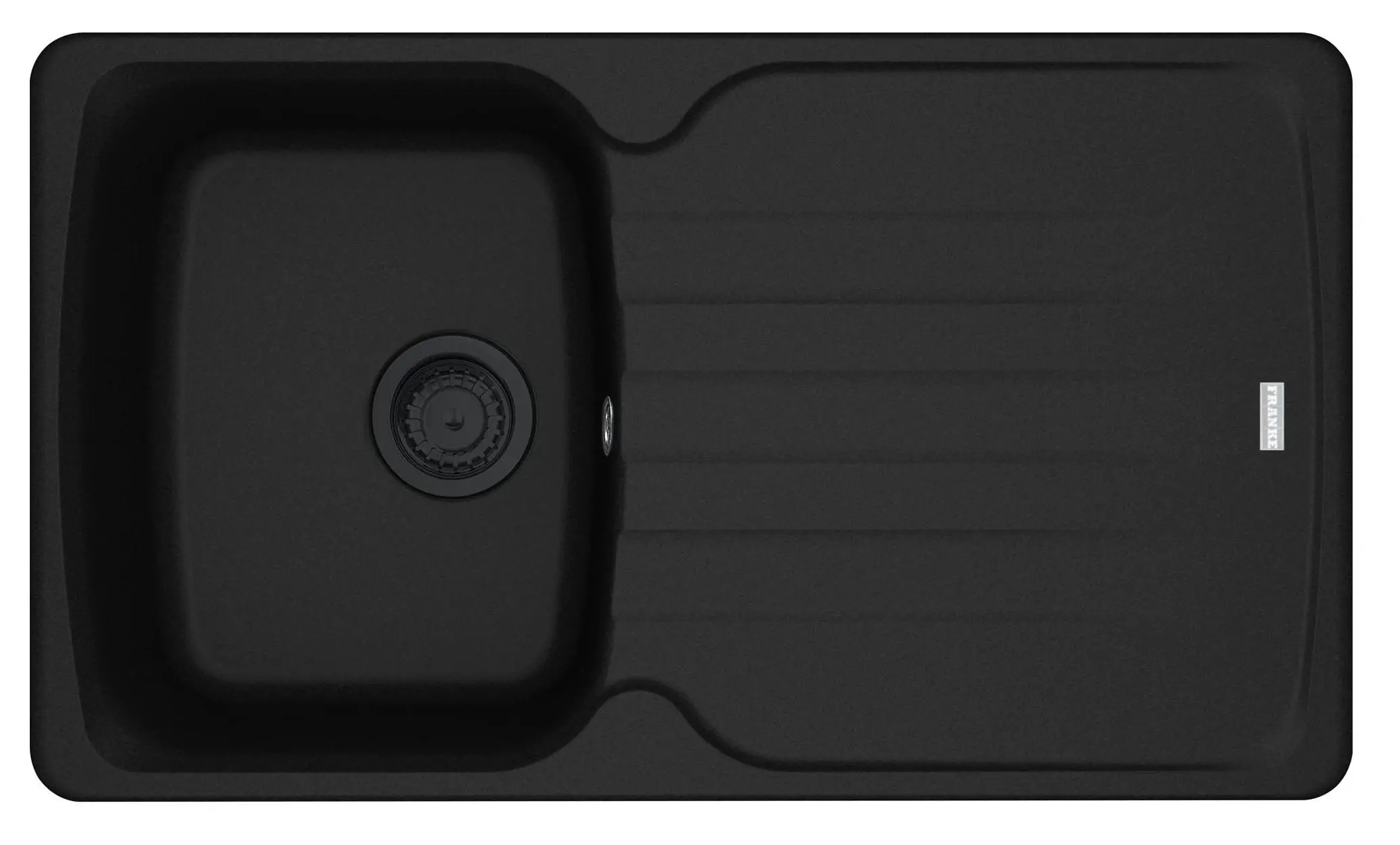Zlewozmywak Franke Antea AZG 611-86 Granitowy Czarny mat