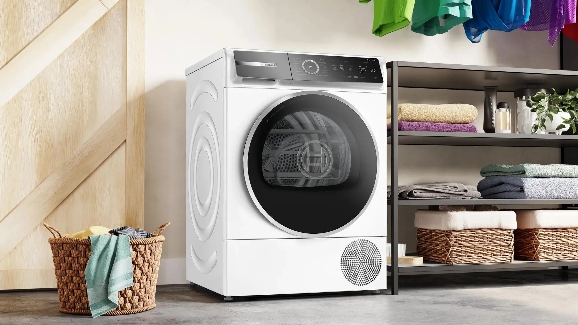 Suszarka Bosch Serie 8 WQB245AEPL 61,3cm 9kg Zdalne sterowanie