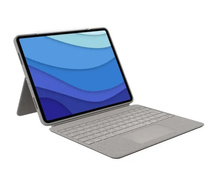 Etui na tablet Logitech Combo Touch iPad Pro 12,9" (5 gen.) UK Piaskowy