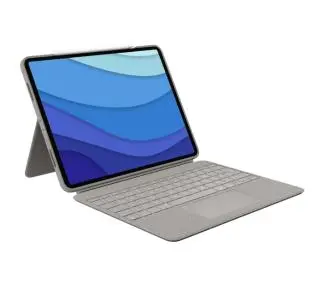 Logitech Combo Touch iPad Pro 12,9" (5 gen.) UK Piaskowy - Kup na Raty - RRSO 0%