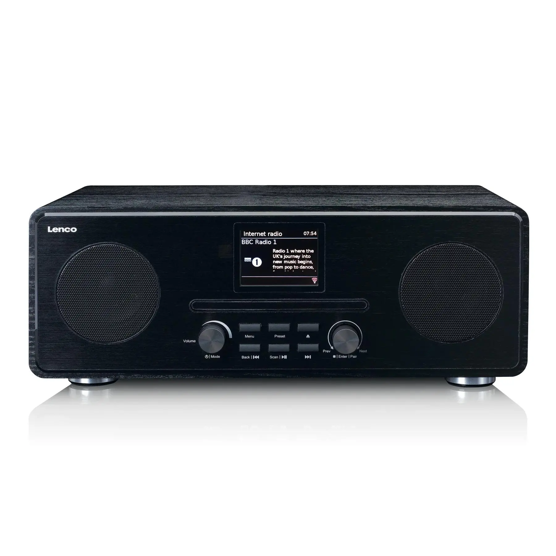 Radioodbiornik Lenco DIR-261BK Radio FM DAB+ Internetowe Bluetooth Czarny