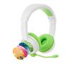 Słuchawki bezprzewodowe z mikrofonem BuddyPhones School+ dla dzieci Nauszne Zielony