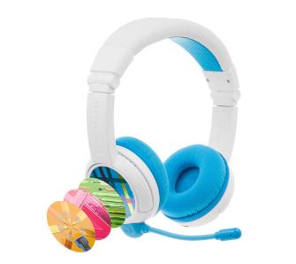 Słuchawki bezprzewodowe z mikrofonem BuddyPhones School+ (niebieski) dla dzieci Nauszne Niebieski
