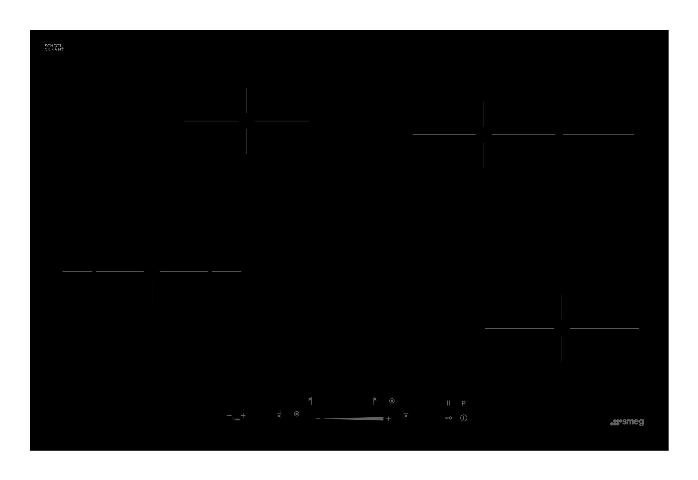 Płyta ceramiczna Smeg SE484EMTD 77cm