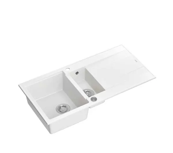 Quadron HQE510050U1_BS P2O Evan 156 Granitowy Biały/Stalowy - DRUGI -30%, ALBO 5-TY ZA 1ZŁ - Kup na Raty - RRSO 0%