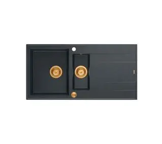 Quadron HQE5510050U8_PVDC1 P2O Evan 156 Granitowy Czarny metalik/Miedziany - DRUGI -30%, ALBO 5-TY ZA 1ZŁ - Kup na Raty - RRSO 0%