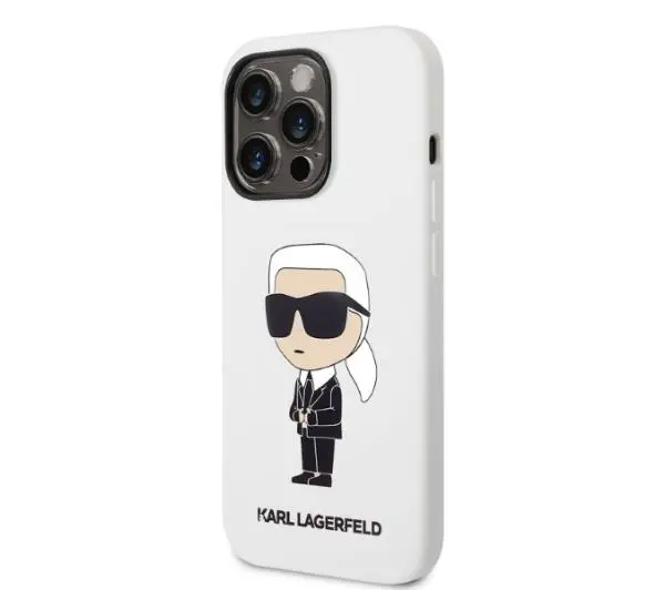 Karl Lagerfeld Silicone Ikonik KLHCP14XSNIKBCH do iPhone 14 Pro Max