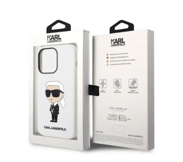 Karl Lagerfeld Silicone Ikonik KLHCP14LSNIKBCH do iPhone 14 Pro