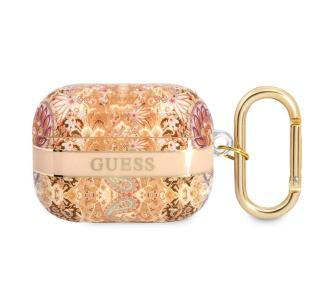 Etui na słuchawki Guess Paisley Strap Collection do AirPods Pro Złoty