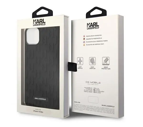 Karl Lagerfeld 3D Monogram KLHCP14MRUPKLPK do iPhone 14 Plus