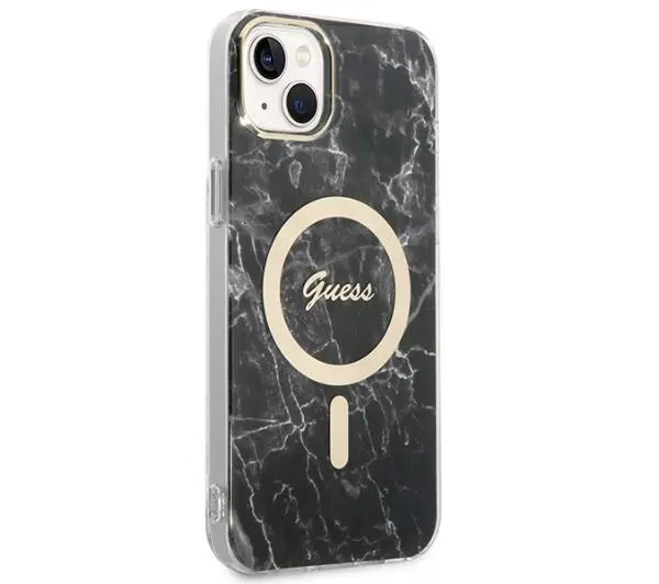 Guess GUBPP14MHMEACSK  ładowarka indukcyjna + eui Marble MagSafe do iPhone 14 Plus