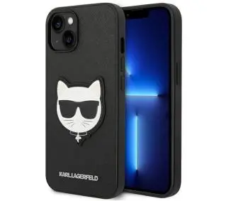 Karl Lagerfeld Saffiano Choupette Head Patch KLHCP14MSAPCHK do iPhone 14 Plus