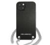 Etui Karl Lagerfeld Leather Textured and Chain KLHCP13SPMK do iPhone 13 mini