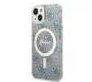 Zestaw Guess GUBPP14SH4EACSB  ładowarka indukcyjna + etui 4G Print MagSafe do iPhone 14