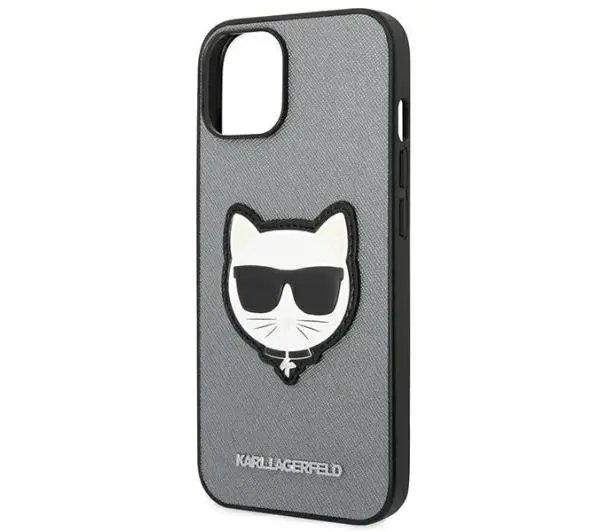 Karl Lagerfeld Saffiano Choupette Head Patch KLHCP14MSAPCHG do iPhone 14 Plus