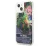 Etui Guess Flower Liquid Glitter GUHCP13SLFLSB do iPhone 13 mini