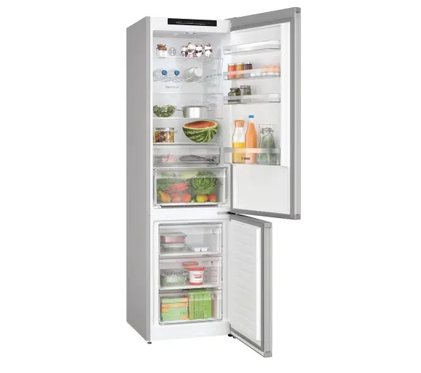 Bosch Serie 4 KGN392LCF Pełny No Frost 203cm Szuflada z kontrolą wilgotności Stalowy - Kup na Raty - RRSO 0%