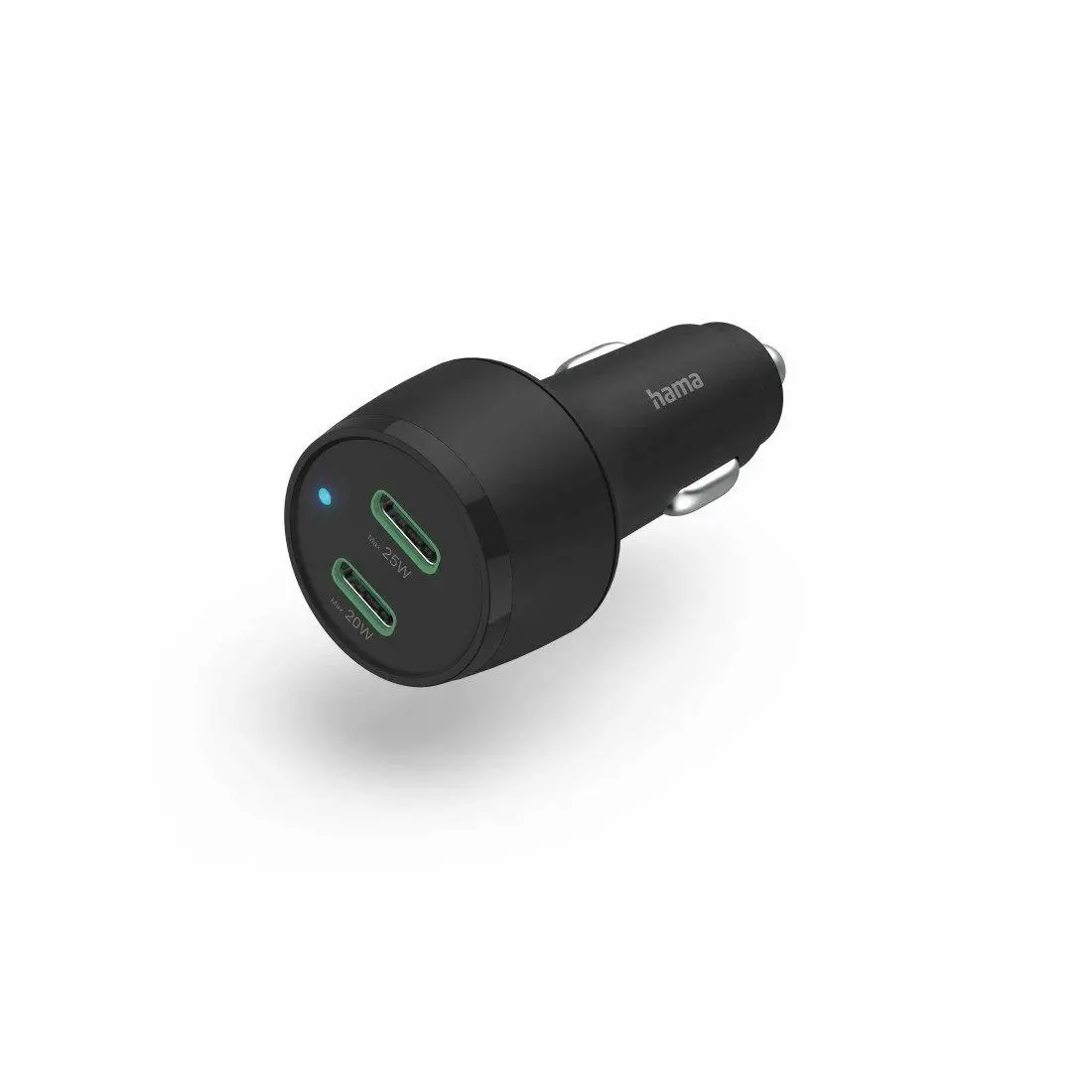 Ładowarka samochodowa Hama 2x USB-C Power Delivery Qualcomm 45W Czarny