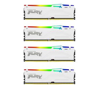 Pamięć RAM Kingston FURY Beast RGB DDR5 128GB (4 x 32GB) 5200 CL40 Biały