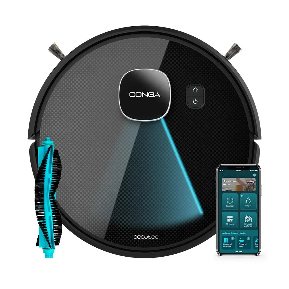 Robot sprzątający Cecotec Conga Eternal Max Titanium Funkcja mopowania Tworzenie mapy pomieszczenia