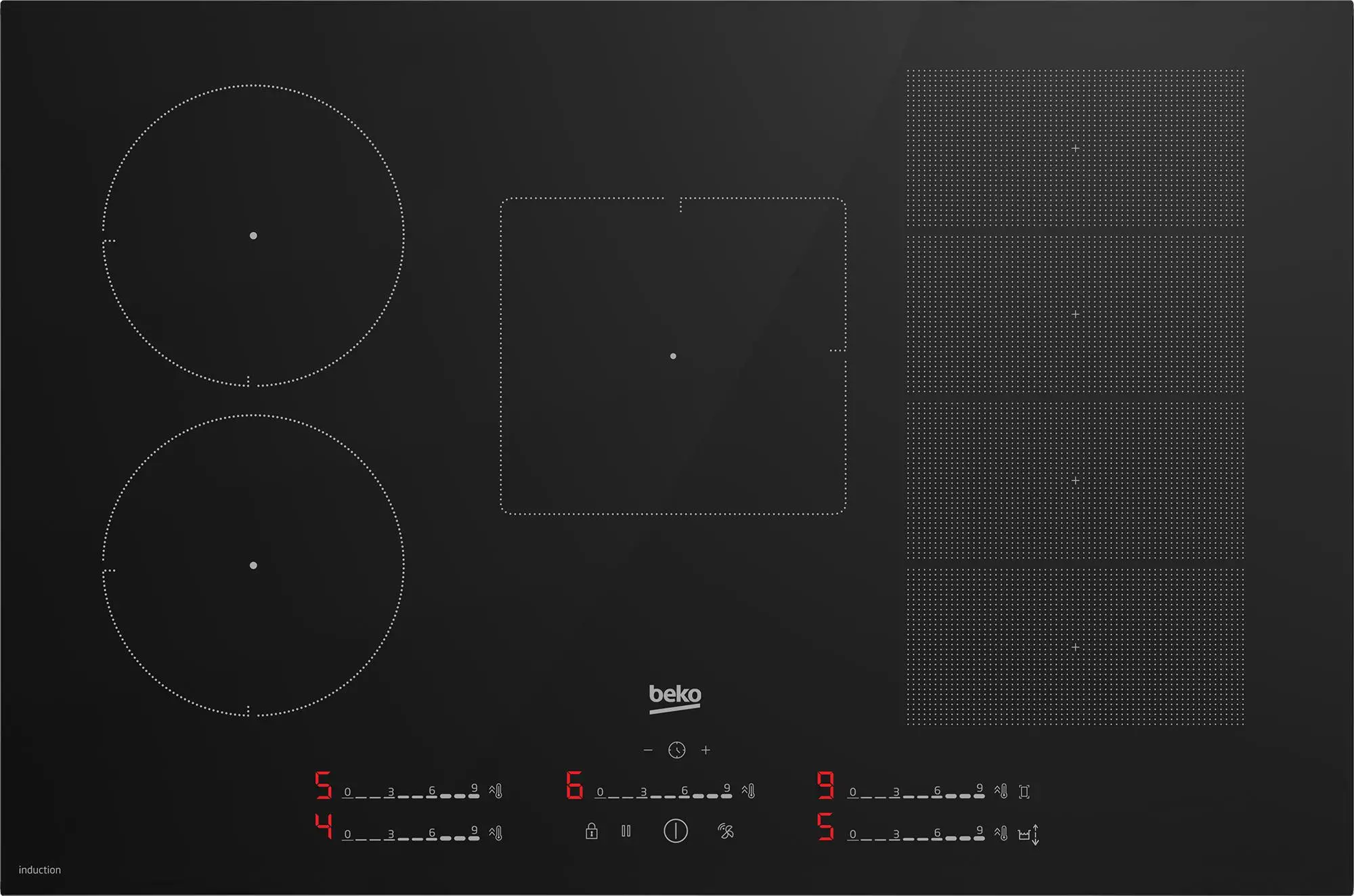 Płyta indukcyjna Beko bPro500 HII85780UFT Slim IndyFlex 78cm