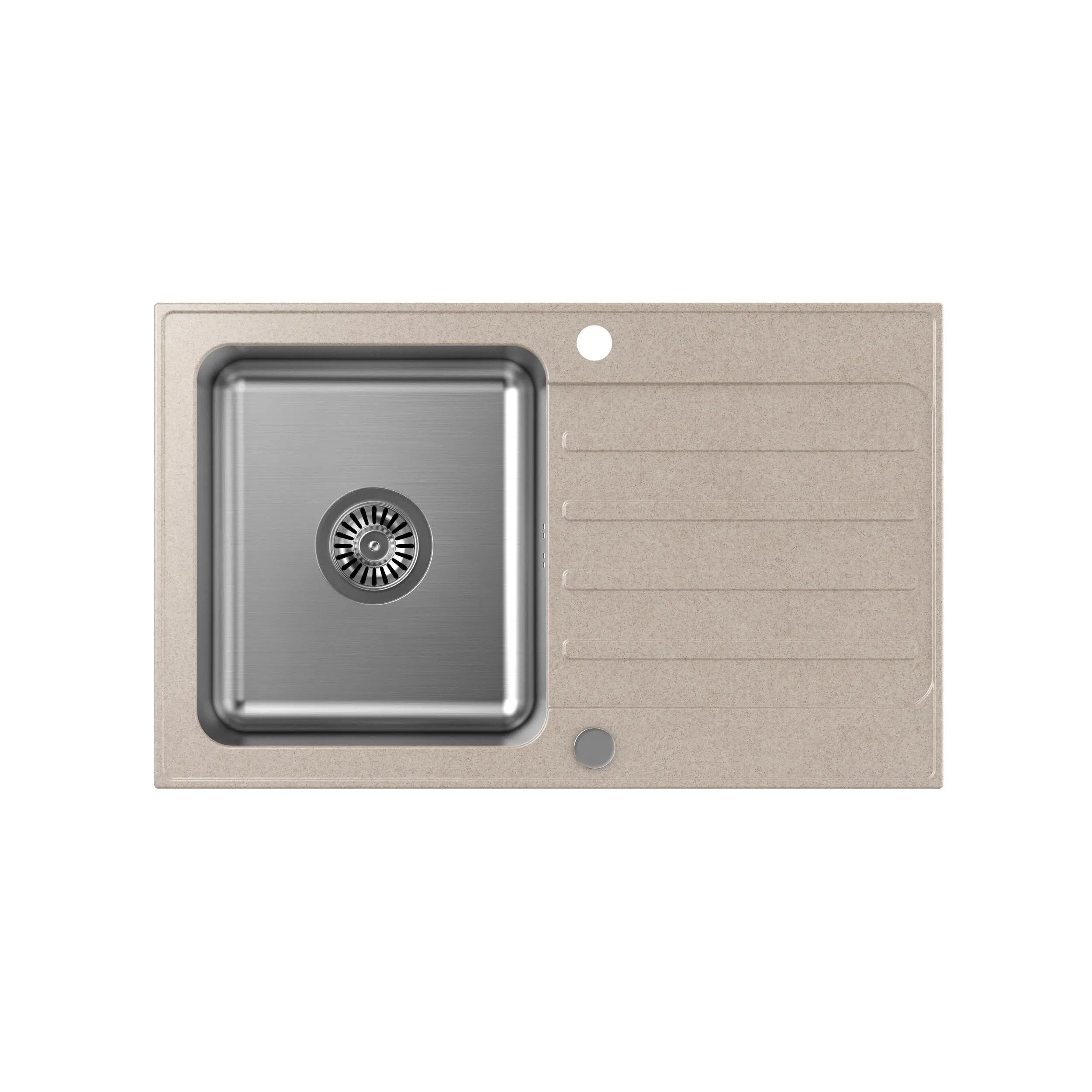 Zlewozmywak Quadron FUS_K7848BE Kenneth 111 Granitowy Beżowy