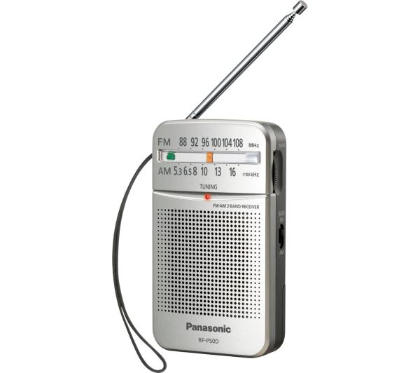 Radioodbiornik Panasonic RF-P50DEG-S Radio FM Srebrny