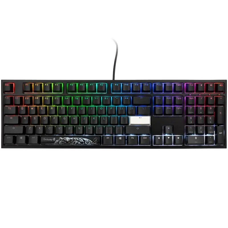 Klawiatura mechaniczna Ducky One 2 Backlit PBT RGB Cherry MX Black Czarny