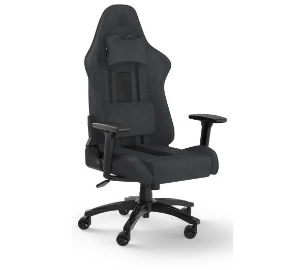 Corsair TC100 RELAXED Fabric Gamingowy do 120kg Tkanina Czarno-szary - Kup na Raty - RRSO 0%