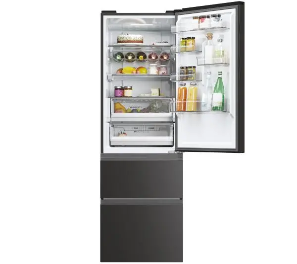 Haier Seria 5 HTW5618DNPT Pełny No Frost 185cm Szuflada z kontrolą wilgotności Zdalne sterowanie Czarny - Kup na Raty - RRSO 0%