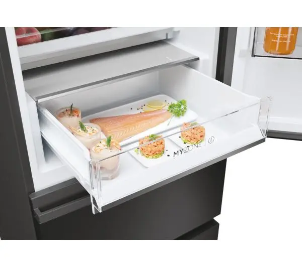 Haier Seria 5 HTW5618DNPT Pełny No Frost 185cm Szuflada z kontrolą wilgotności Zdalne sterowanie Czarny - Kup na Raty - RRSO 0%