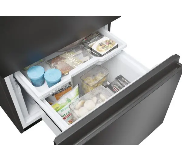 Haier Seria 5 HTW5618DNPT Pełny No Frost 185cm Szuflada z kontrolą wilgotności Zdalne sterowanie Czarny - Kup na Raty - RRSO 0%