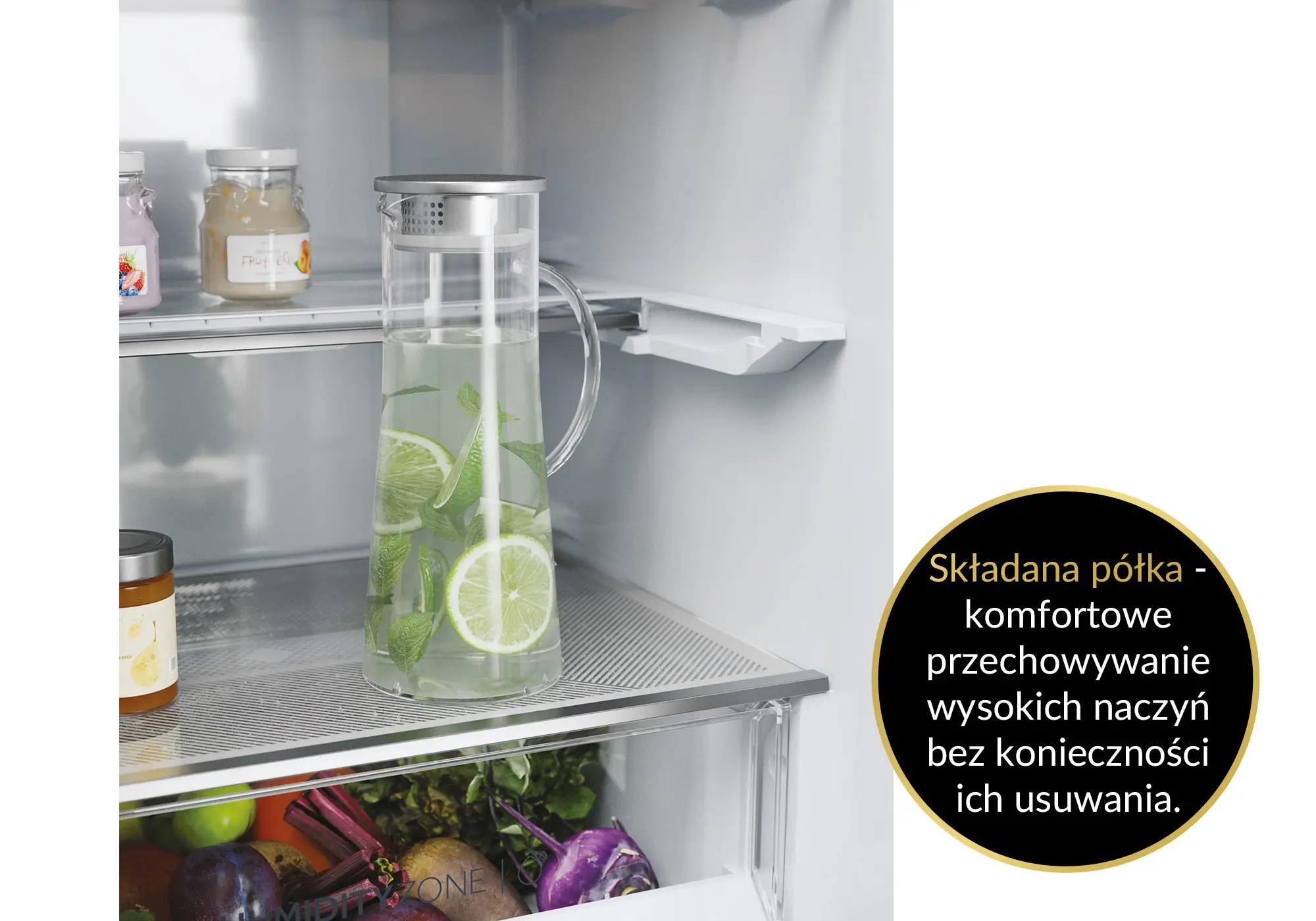 Lodówka Haier Seria 5 HTW5618DNPT Pełny No Frost 185cm Szuflada z kontrolą wilgotności Zdalne sterowanie Czarny