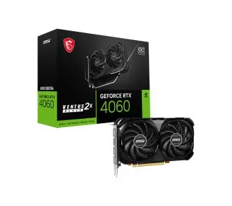 Karta graficzna MSI GeForce RTX 4060 VENTUS 2X BLACK OC 8GB GDDR6 128bit DLSS 3