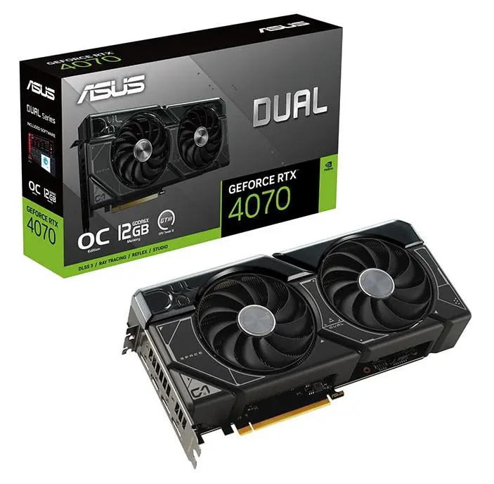 Karta graficzna ASUS Dual GeForce RTX 4070 OC Edition 12GB GDDR6X 192bit DLSS 3