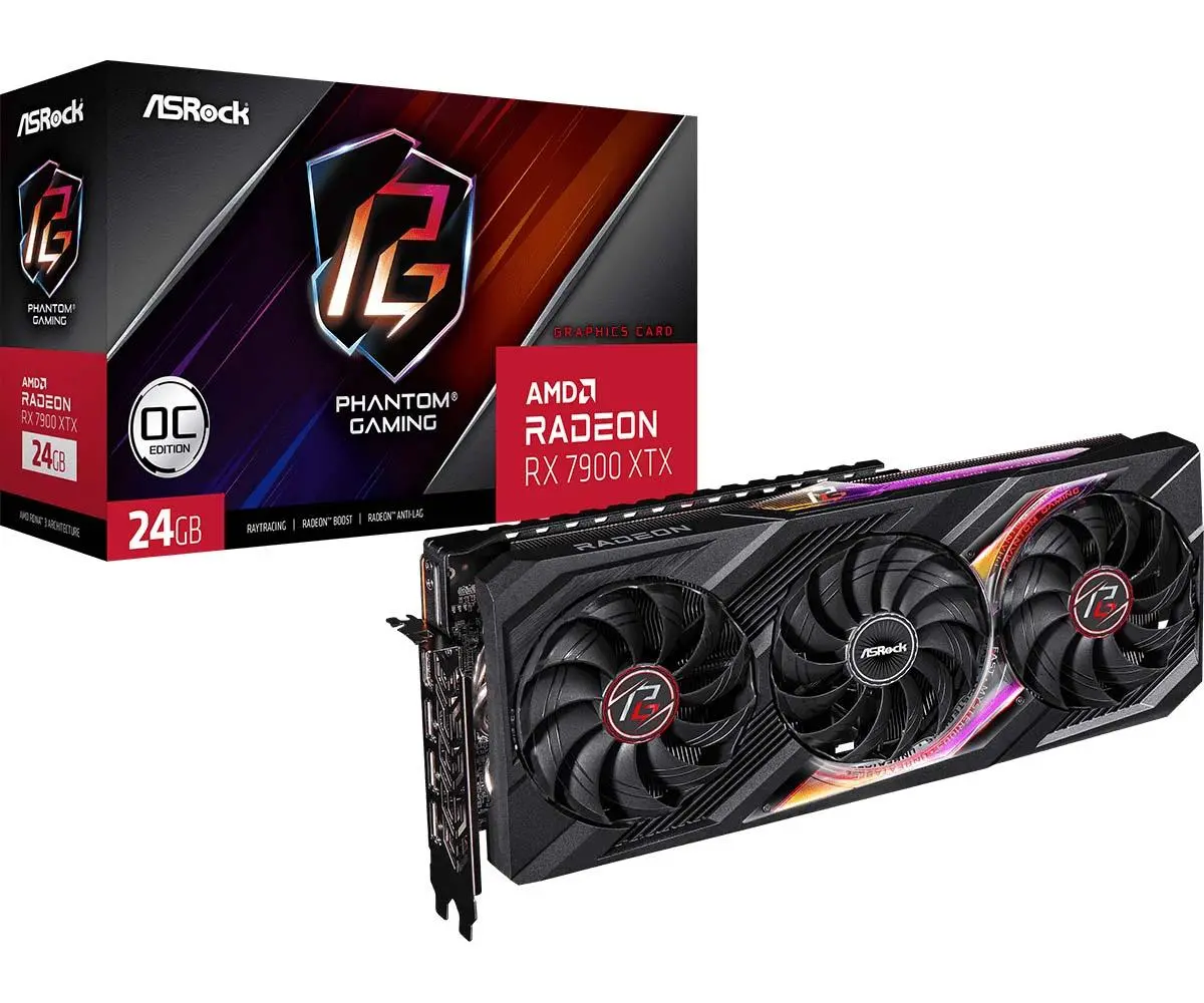 Karta graficzna ASrock Radeon RX 7900 XTX Phantom Gaming 24GB GDDR6 384bit FSR