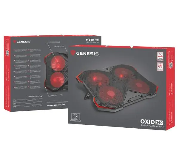 Genesis Oxid 260 15,6" - 17,3" Czarny