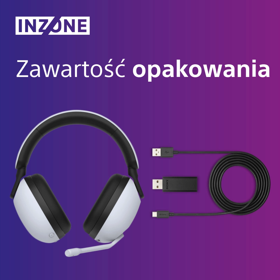 Słuchawki bezprzewodowe z mikrofonem Sony INZONE H9 Nauszne