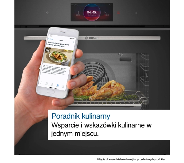Bosch Serie 8 HBG7322B1 Termoobieg AirFry Termosonda Zdalne sterowanie Czarny - Kup na Raty - RRSO 0%
