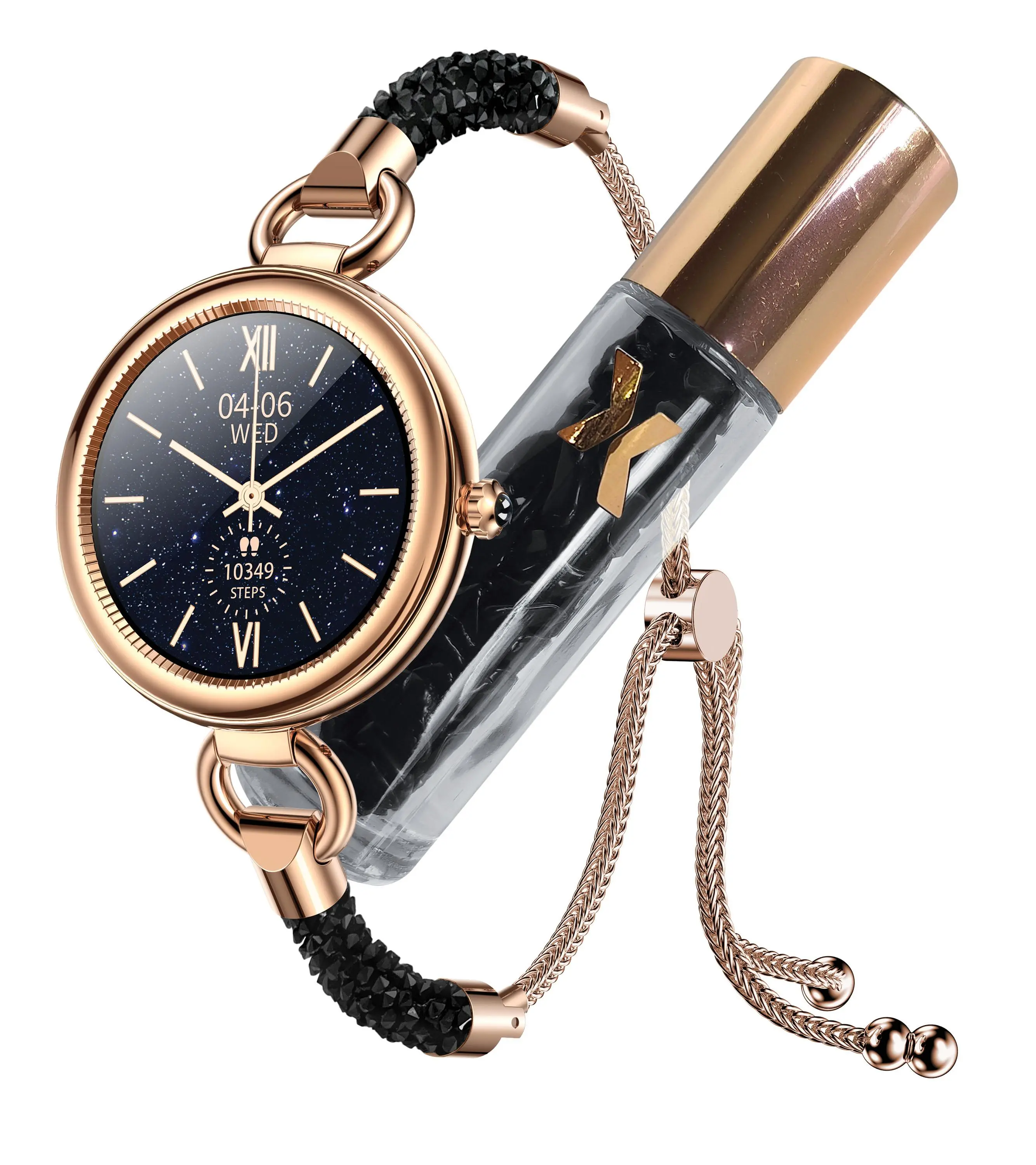 Smartwatch Maxcom FIT FW51 Crystal 40mm Czarno-Złoty