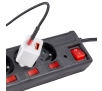 Listwa Hama P2223773 6 gniazd 1,4m Czarny