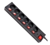 Listwa Hama P2223773 6 gniazd 1,4m Czarny