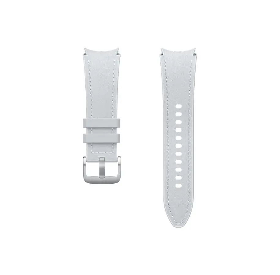 Pasek Samsung D-Buckle Hybrid Eco-Leather do Galaxy Watch 6 M/L Srebrny