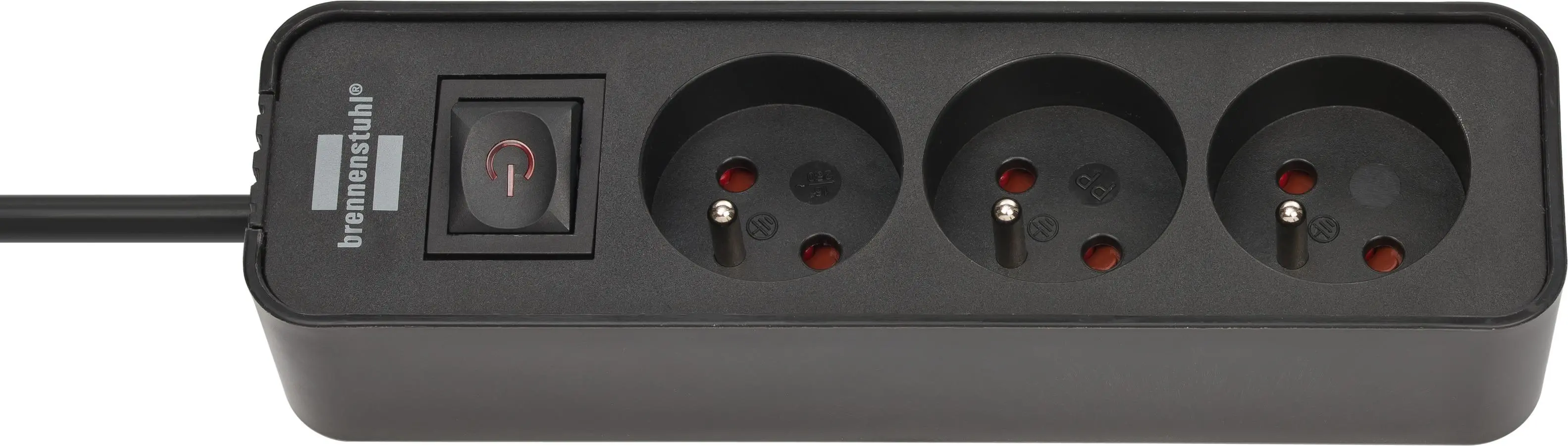 Listwa Brennenstuhl Ecolor 1153234000 3 gniazda 1,5m Czarny